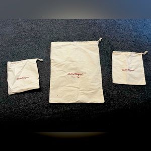 Salvatore Ferragamo dust bags lot of 3